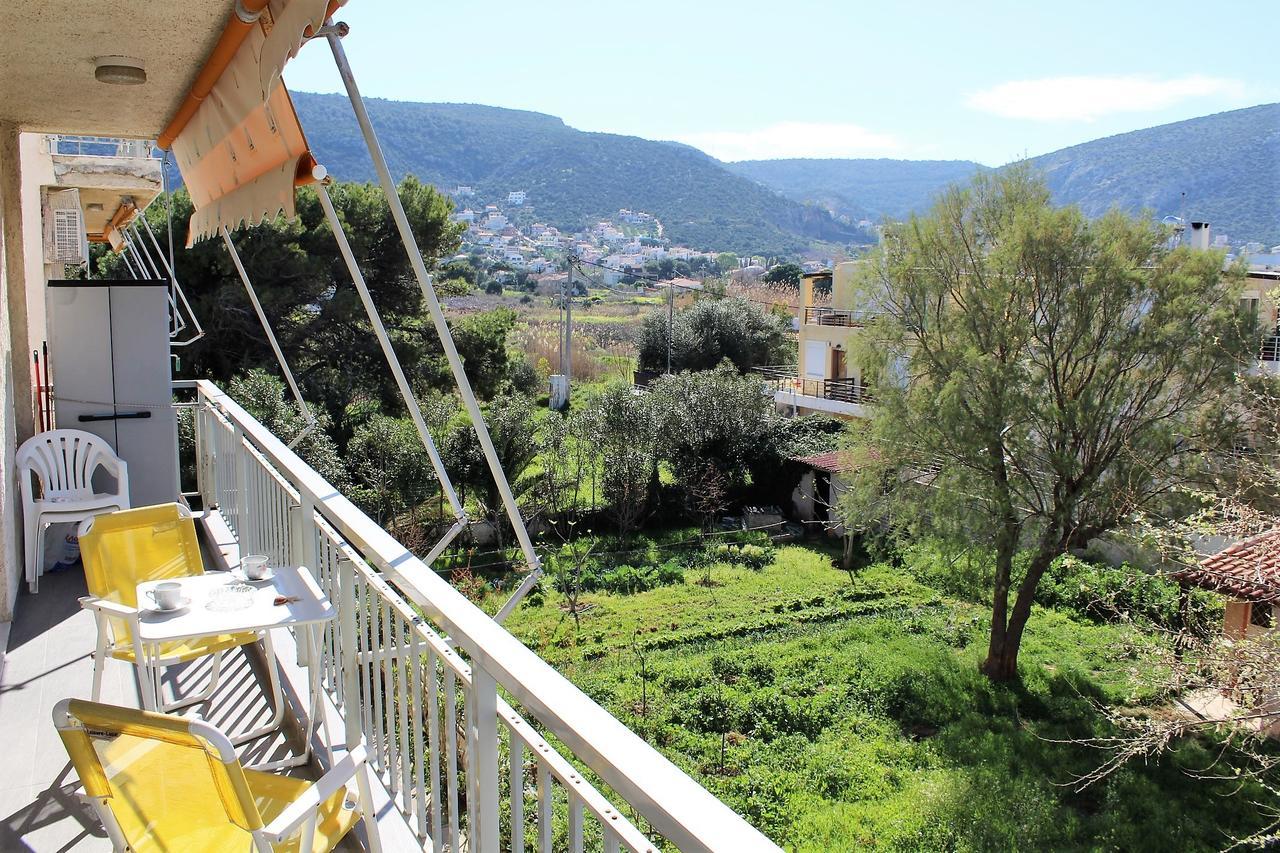 Apartment Sea View In Front Of The Beach Of Agia Marina Pórto Ráfti Eksteriør bilde
